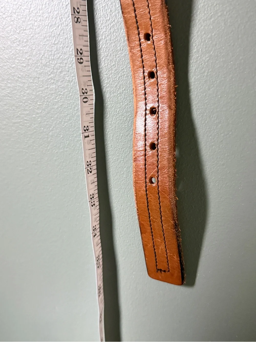 Levi's Vintage Belt - Brown Leather - Brass Buckle/ Tag